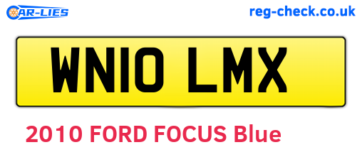 WN10LMX are the vehicle registration plates.