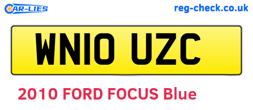 WN10UZC are the vehicle registration plates.