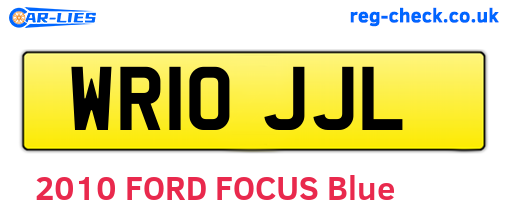 WR10JJL are the vehicle registration plates.