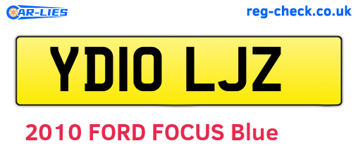 YD10LJZ are the vehicle registration plates.