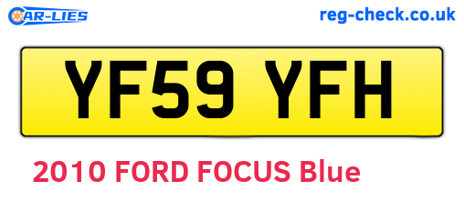 YF59YFH are the vehicle registration plates.