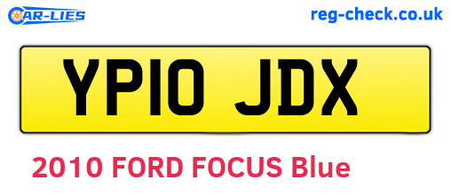 YP10JDX are the vehicle registration plates.