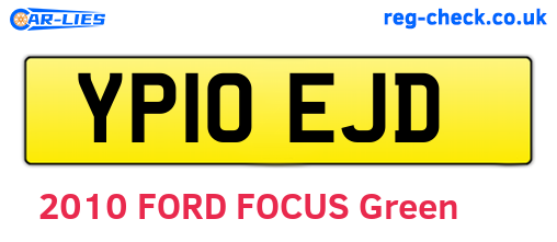 YP10EJD are the vehicle registration plates.