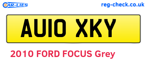 AU10XKY are the vehicle registration plates.