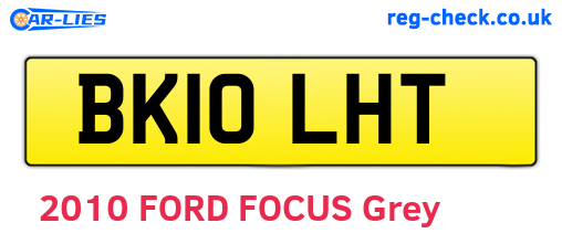 BK10LHT are the vehicle registration plates.
