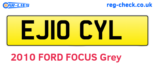 EJ10CYL are the vehicle registration plates.