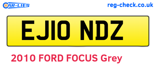 EJ10NDZ are the vehicle registration plates.