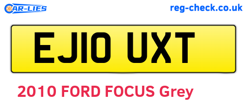 EJ10UXT are the vehicle registration plates.