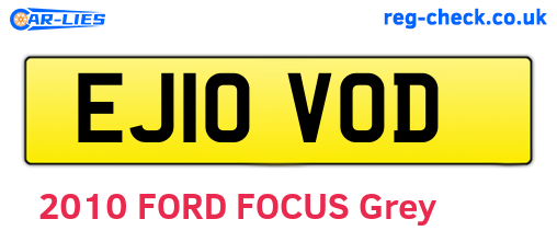 EJ10VOD are the vehicle registration plates.