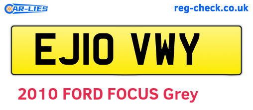 EJ10VWY are the vehicle registration plates.