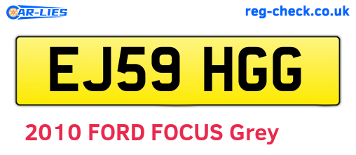EJ59HGG are the vehicle registration plates.
