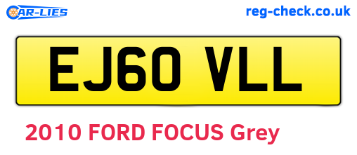 EJ60VLL are the vehicle registration plates.