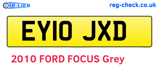 EY10JXD are the vehicle registration plates.