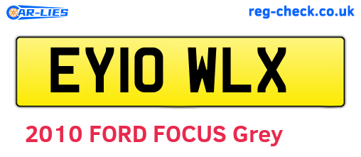 EY10WLX are the vehicle registration plates.