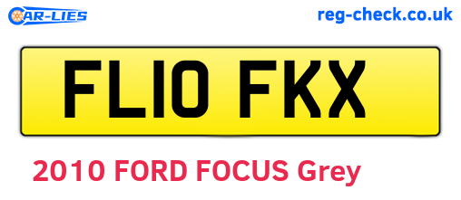 FL10FKX are the vehicle registration plates.