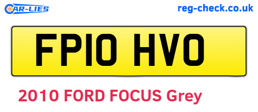 FP10HVO are the vehicle registration plates.