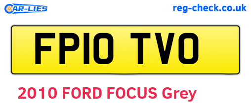FP10TVO are the vehicle registration plates.