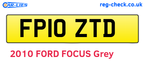 FP10ZTD are the vehicle registration plates.