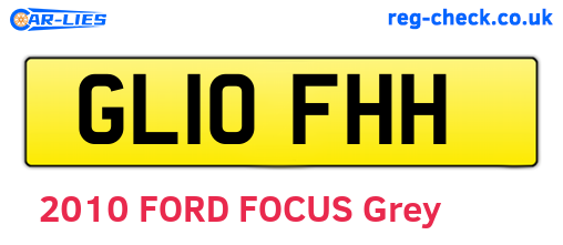 GL10FHH are the vehicle registration plates.