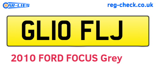 GL10FLJ are the vehicle registration plates.