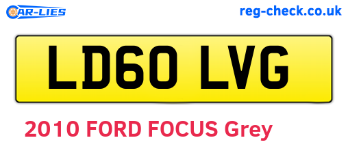 LD60LVG are the vehicle registration plates.