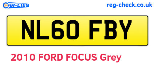 NL60FBY are the vehicle registration plates.