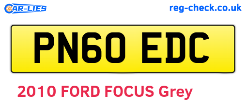 PN60EDC are the vehicle registration plates.