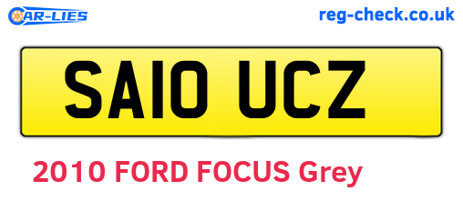 SA10UCZ are the vehicle registration plates.