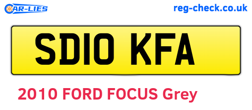 SD10KFA are the vehicle registration plates.