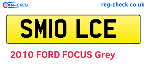 SM10LCE are the vehicle registration plates.