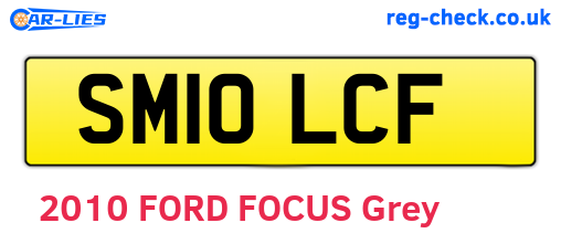 SM10LCF are the vehicle registration plates.