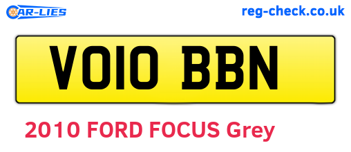 VO10BBN are the vehicle registration plates.