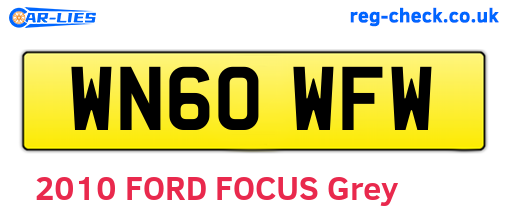 WN60WFW are the vehicle registration plates.