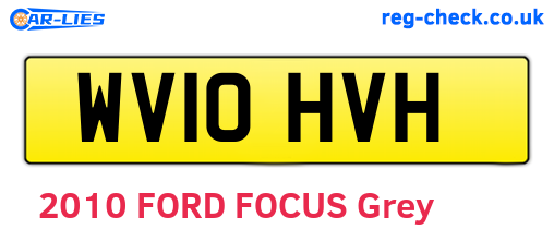 WV10HVH are the vehicle registration plates.