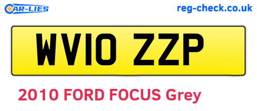 WV10ZZP are the vehicle registration plates.