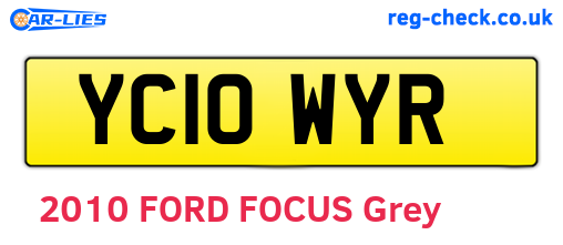 YC10WYR are the vehicle registration plates.
