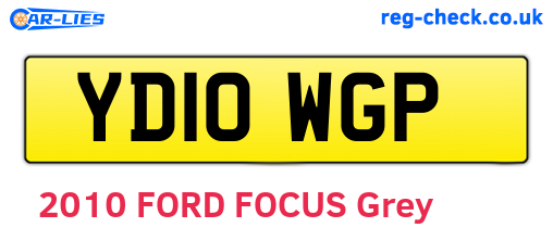 YD10WGP are the vehicle registration plates.