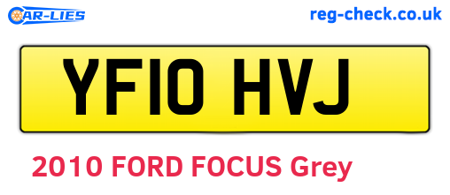 YF10HVJ are the vehicle registration plates.