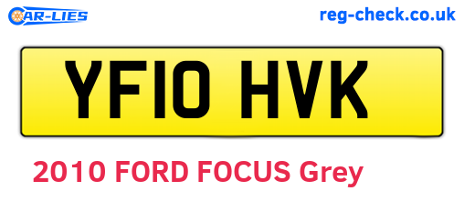 YF10HVK are the vehicle registration plates.
