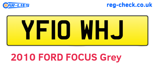 YF10WHJ are the vehicle registration plates.