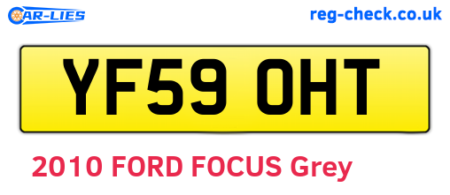 YF59OHT are the vehicle registration plates.