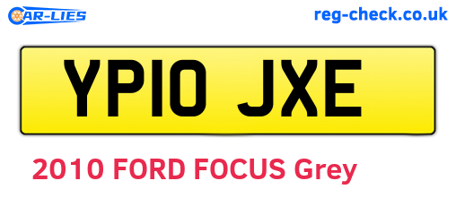 YP10JXE are the vehicle registration plates.