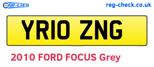 YR10ZNG are the vehicle registration plates.