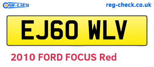 EJ60WLV are the vehicle registration plates.