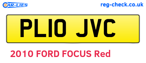 PL10JVC are the vehicle registration plates.