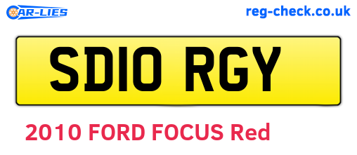 SD10RGY are the vehicle registration plates.