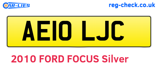 AE10LJC are the vehicle registration plates.