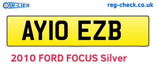AY10EZB are the vehicle registration plates.