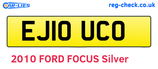 EJ10UCO are the vehicle registration plates.