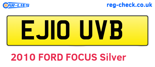 EJ10UVB are the vehicle registration plates.